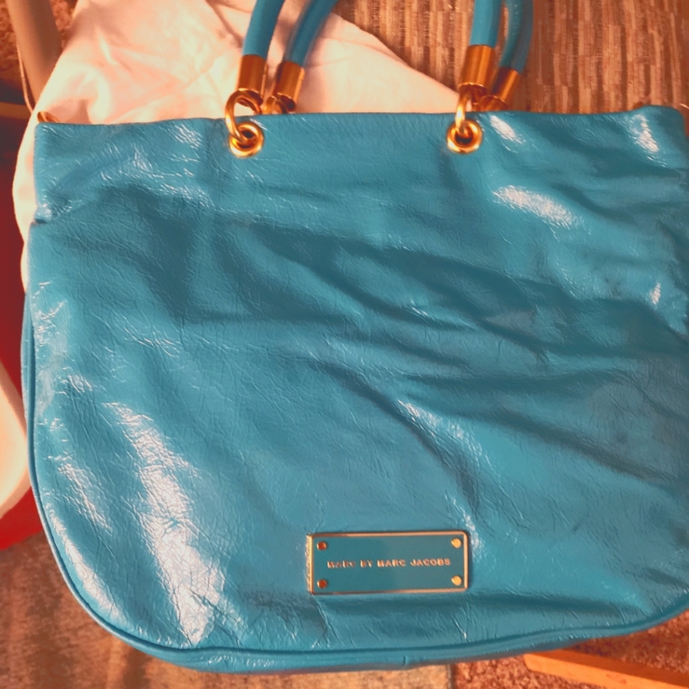 Marc Jacobs  Bermuda palm patent leather purse